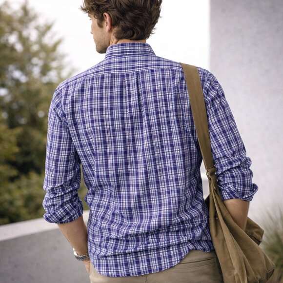 Brooks Brothers Plaid Button Down Shirt Mens S Non-Iron Supima Cotton - Picture 2 of 14